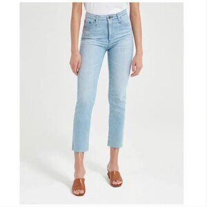 AG Adriano Goldschmied The Isabelle Jean High-Rise Straight Crop